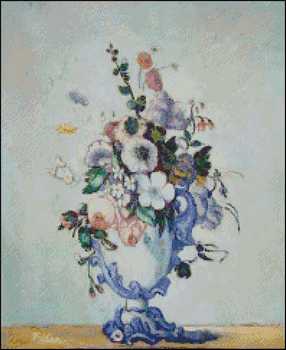 Flowers in a Rococo Vase - Click Image to Close