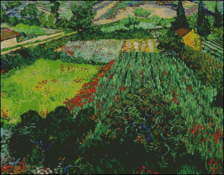 Field with Poppies - Click Image to Close