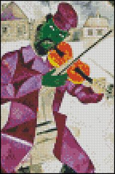 Green Violinist 4x6 - Click Image to Close
