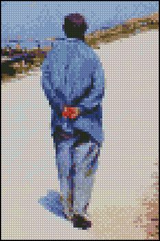 Man in a Smock 4x6 - Click Image to Close