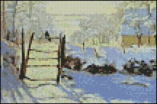 La Pie, Effet de Neige 4x6 - Click Image to Close