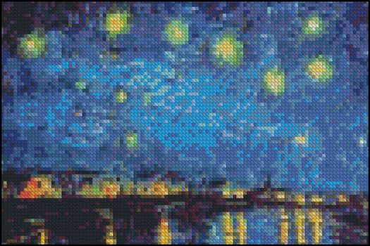 Starry Night over the Rhone 4x6 - Click Image to Close