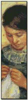 (image for) Woman Sewing Bookmark