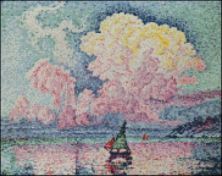 Antibes, the Pink Cloud Petite Pattern - Click Image to Close