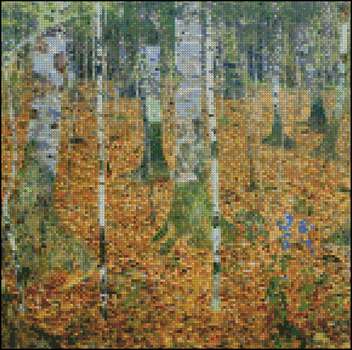 Birch Forest Petite Pattern - Click Image to Close