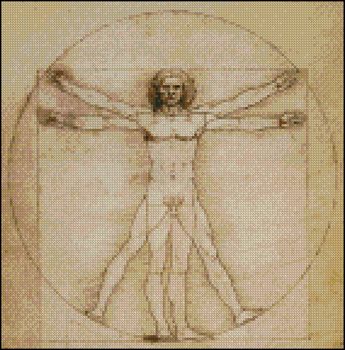 Vitruvian Man Petite Patttern - Click Image to Close