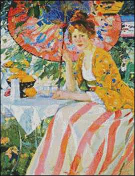 Young Lady with Parasol - Click Image to Close