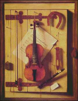 Still life Violin and Music - Click Image to Close