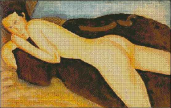Reclining Nude from the Back - Click Image to Close