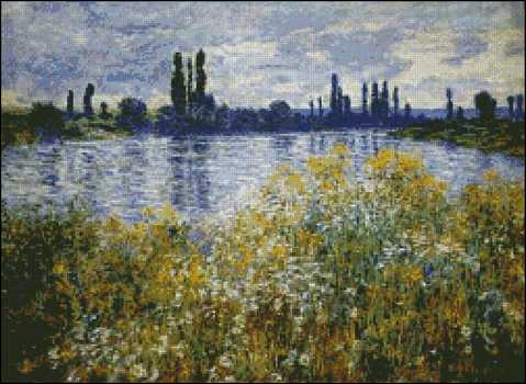 Banks of the Seine, Vétheuil - Click Image to Close