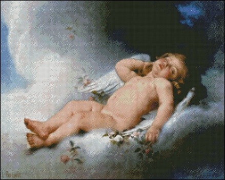 Sleeping Putto - Click Image to Close