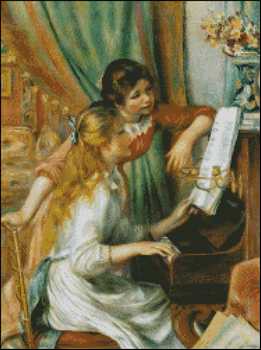 Girls at the Piano - Click Image to Close