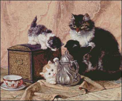 Teatime For Kittens - Click Image to Close