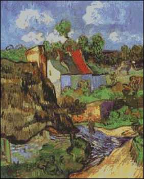 Houses at Auvers - Click Image to Close