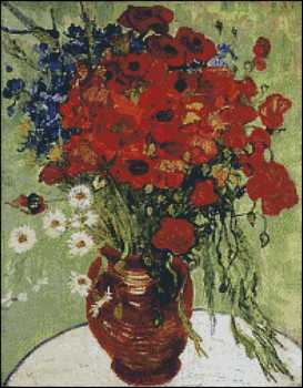 Daisies and Poppies - Click Image to Close