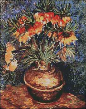 Fritillaire in a Vase of Copper - Click Image to Close