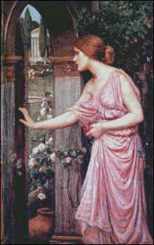 Psyche Opening the Door into Cupid's Garden - Click Image to Close