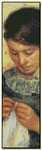 (image for) Woman Sewing Bookmark