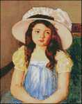Francoise Wearing a Big White Hat