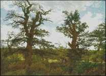 Landscape with Oak Trees and a Hunter