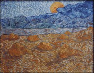 Landscape with Wheat Sheaves and Rising