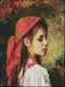 Portrait of a Young Girl in a Red Kerchief