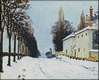 Snow on the Road, Louveciennes Snow on the Road, Louveciennes